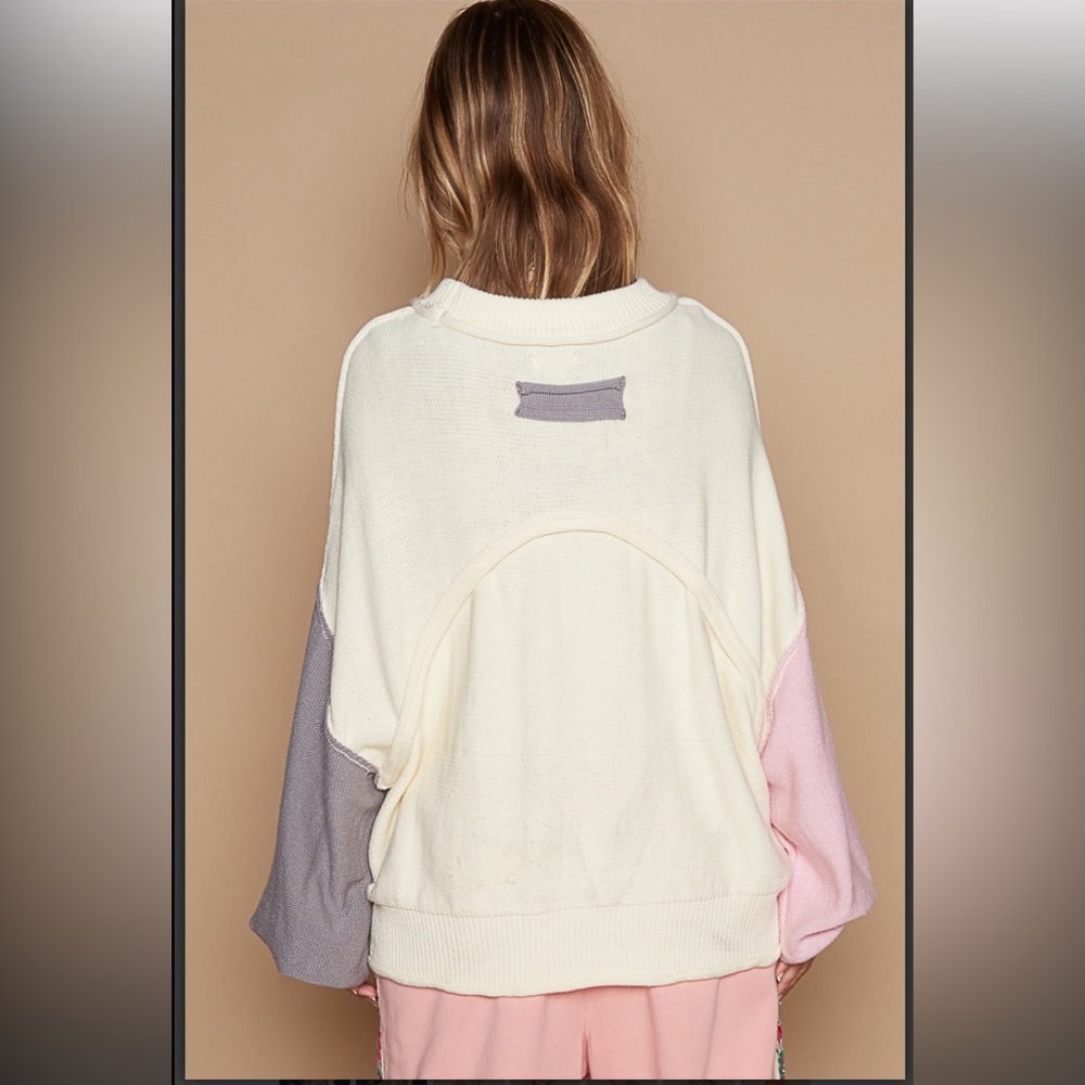 $25 ❤️POL color block sweater - Picture 2 of 4